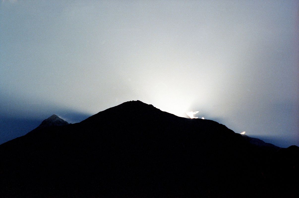 405 Annapurna Sunrise From Lete The next morning at Lete, I watched the sun rise from behind the Annapurna Northwest Face.